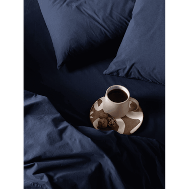 Nordic Navy Portuguese Cotton Sheet Set