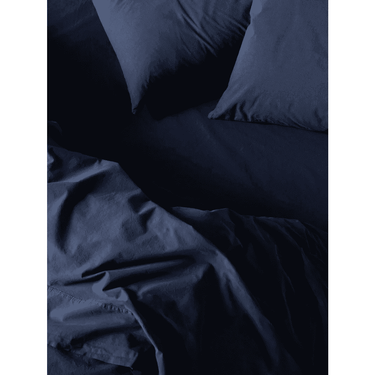 Nordic Navy Portuguese Cotton Duvet Cover Set