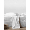 Stylish Nordic White Portuguese Cotton Sheet Set - Ivory & Beech
