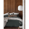 Stylish Nordic Eucalypt Portuguese Cotton Duvet Cover Set - Ivory & Beech