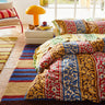 Thea Cotton Quilt Cover - Vermillion - King