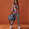 Black & White Gingham Duffle Bag