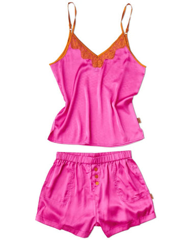 Flirty Satin Shorts & Cami Pyjamas Set