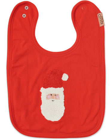 Ho Ho Ho Red Organic Cotton Bib