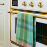 Jewel of the Nile Tartan Linen Tea Towel