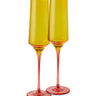 Tropical Punch Champagne Glass - 2pc Set
