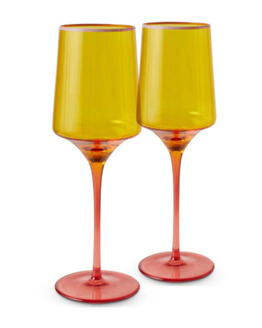 Tropical Punch Vino Glass - 2pc Set