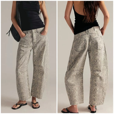 Good Luck Barrel Jeans - Snake Combo