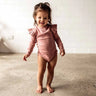 Rose Long Sleeve Organic Bodysuit